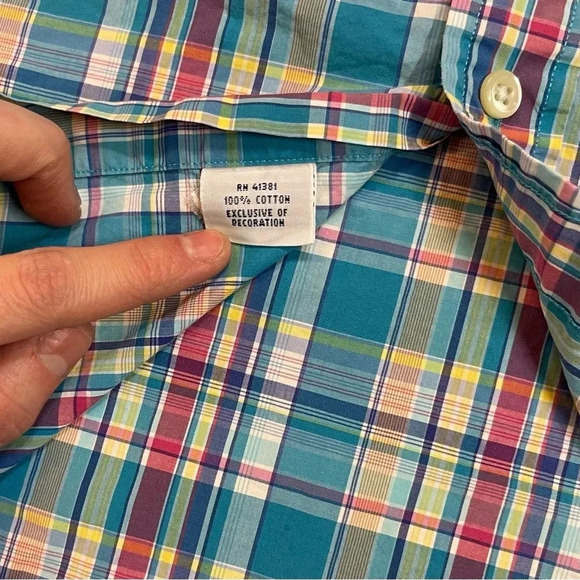 Vintage Polo Ralph Lauren Mens XL Button Down Plaid Shirt - Picture 9 of 10